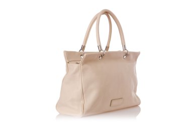 üzerinde beyaz izole hoş şık bayan çanta