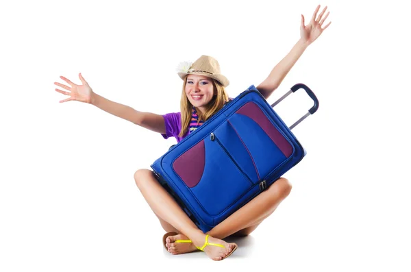 Ragazza pronta per le vacanze estive — Foto Stock