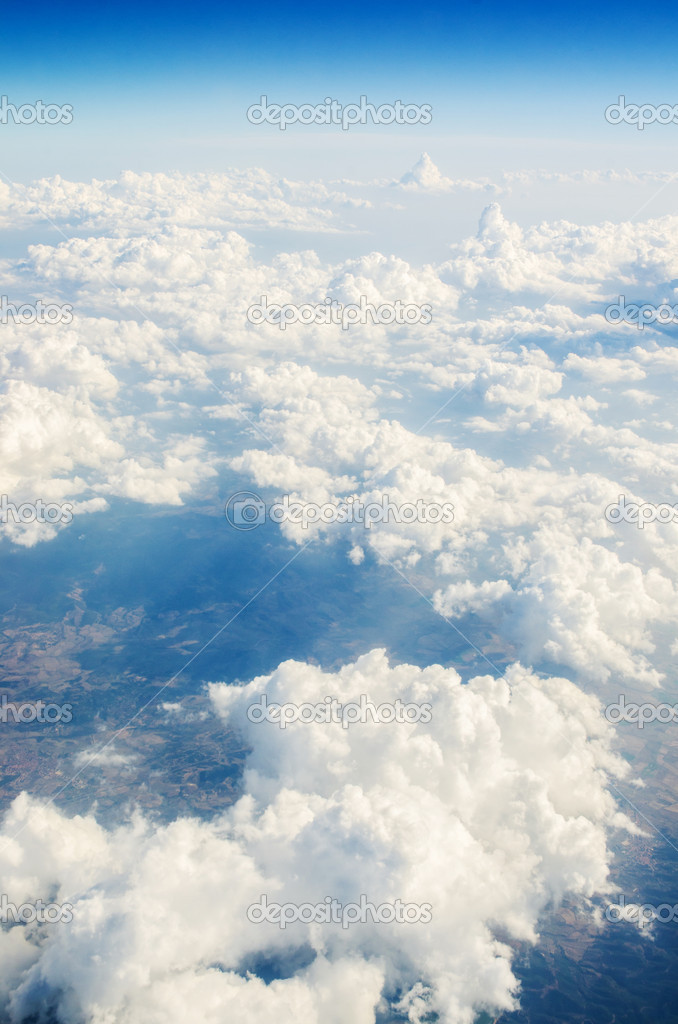 Clouds taken from the airplance