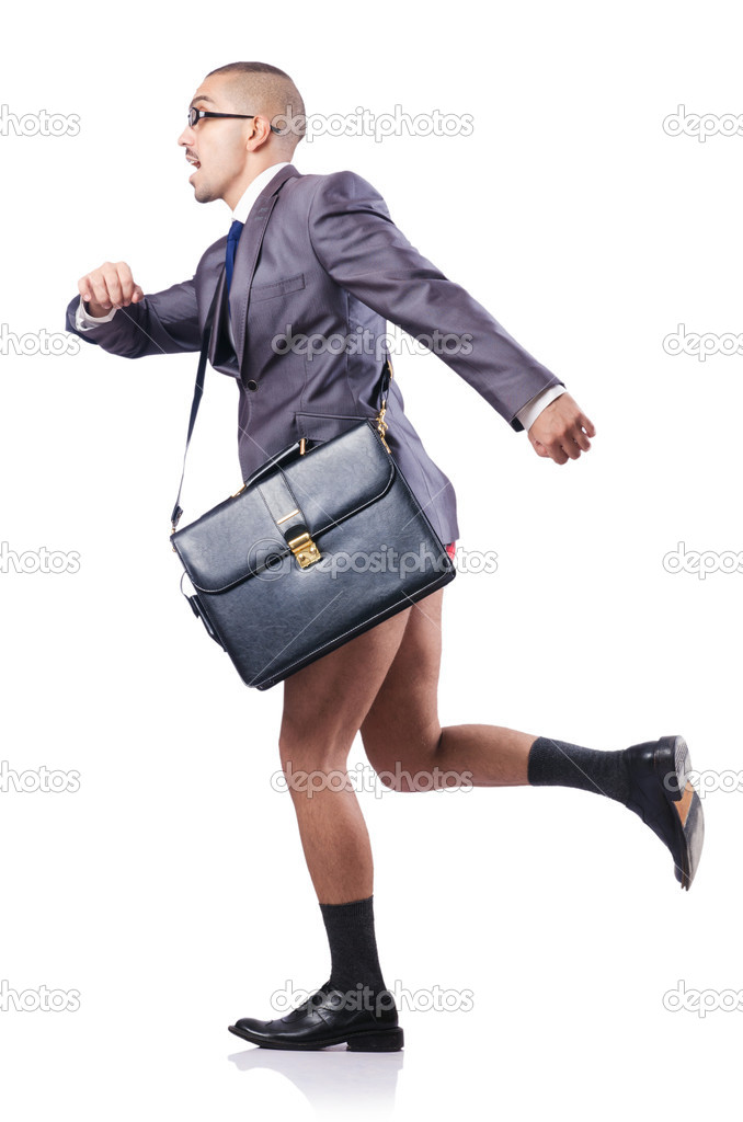 Happy man thumbs up isolated white background stock image
