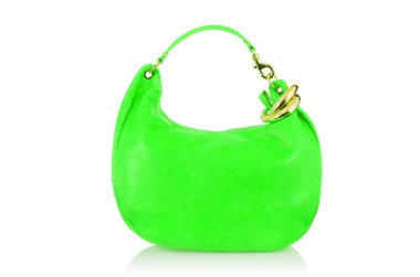 Beyaz tenli zarif kadın çantası.