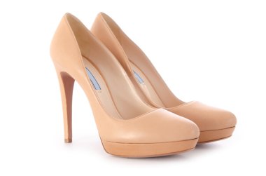 beyaz izole kadın ayakkabı