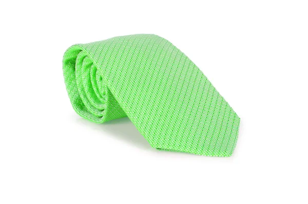 Elegant silk male tie ( necktie ) on white — Stock Photo, Image