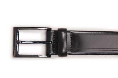 erkek zarif kemer üzerinde beyaz izole