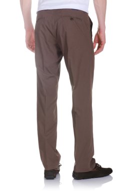 Beyaz pantolonlu moda konsepti