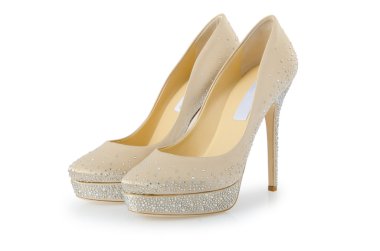 beyaz izole kadın ayakkabı