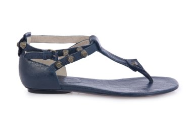 üzerinde beyaz izole kadın sandalet