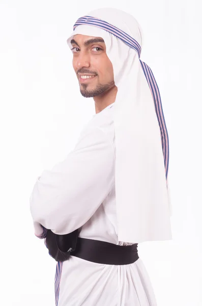 아랍 사업가 흰색 절연 — 스톡 사진