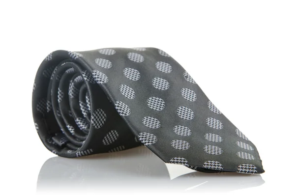 Elegantní hedvábná mužské kravata (vázanka) na bílém pozadí — Stock fotografie