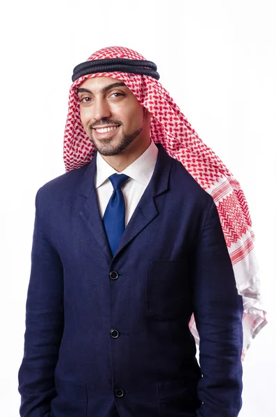 Arab businessman isolated on the white — Stock Photo, Image