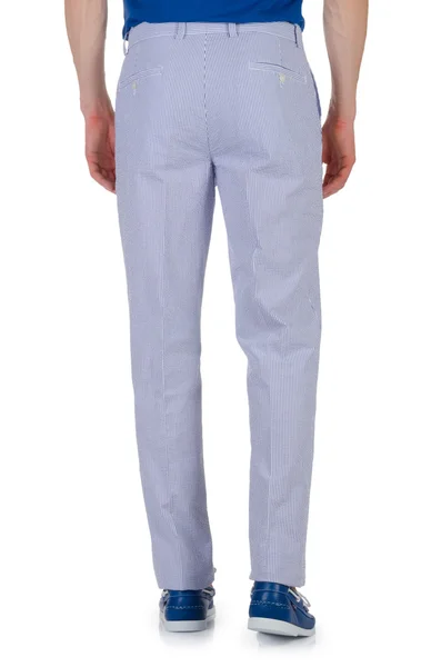Beyaz pantolonlu moda konsepti — Stok fotoğraf