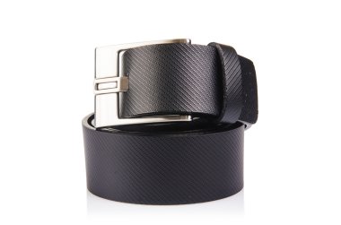 erkek zarif kemer üzerinde beyaz izole