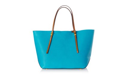 üzerinde beyaz izole hoş şık bayan çanta