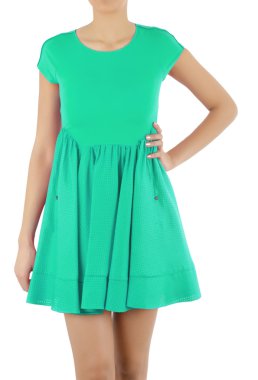 Beyaz modelli moda konsepti