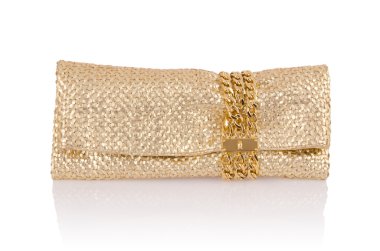 üzerinde beyaz izole hoş şık bayan çanta