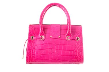 üzerinde beyaz izole hoş şık bayan çanta