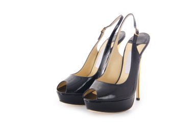 beyaz izole kadın ayakkabı