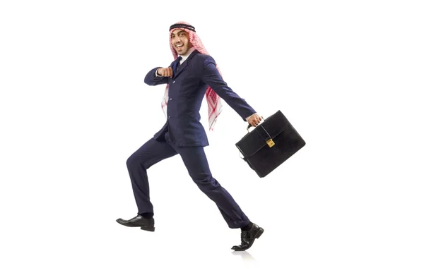 Arabisk affärsman isolerad på vitt — Stockfoto
