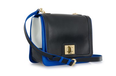 üzerinde beyaz izole hoş şık bayan çanta