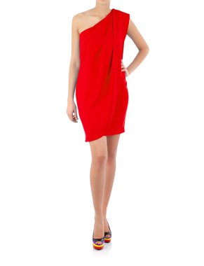 Beyaz modelli moda konsepti