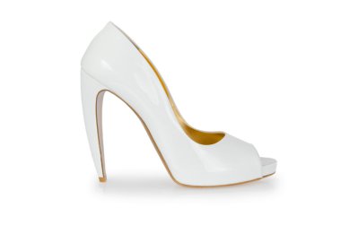 beyaz izole kadın ayakkabı