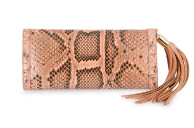 üzerinde beyaz izole hoş şık bayan çanta