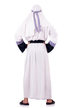 Arap işadamı üzerinde beyaz izole