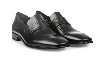 Beyaz erkek ayakkabılı moda konsepti