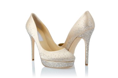 beyaz izole kadın ayakkabı