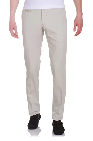 흰색 바지를 입은 패션 컨셉 — 스톡 사진