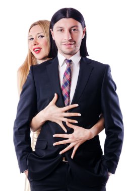 Romantik aşk konsepti.