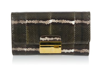 üzerinde beyaz izole hoş şık bayan çanta