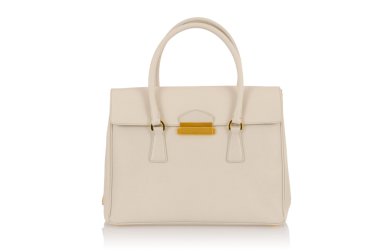 üzerinde beyaz izole hoş şık bayan çanta