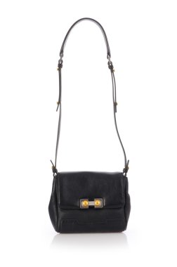 üzerinde beyaz izole hoş şık bayan çanta