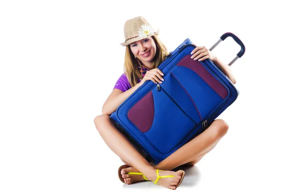 Meisje klaar voor de zomervakantie — Stockfoto