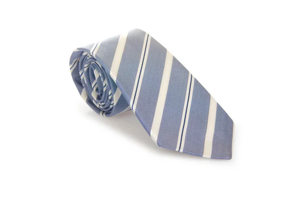 Elegancki krawat mężczyzna jedwabiu (krawat) biały — Zdjęcie stockowe