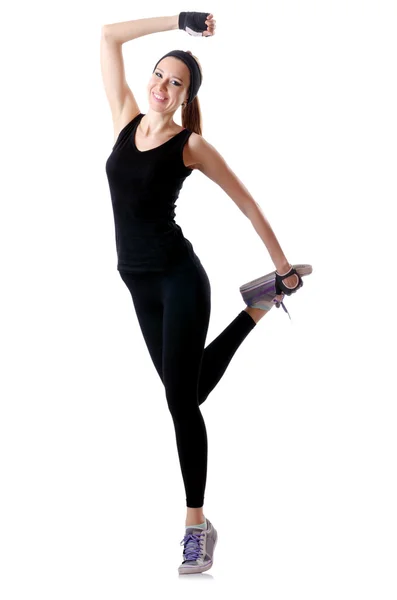 Young female doing exercises — Stock Photo, Image