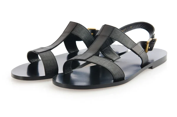 Woman sandals isolated on the white — Stock Photo, Image