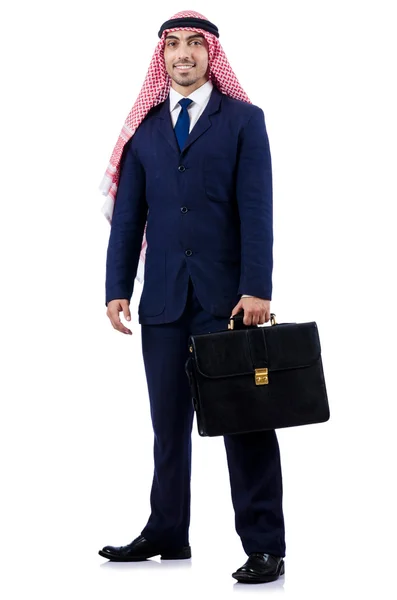 Arab businessman isolated on the white — Stock Photo, Image