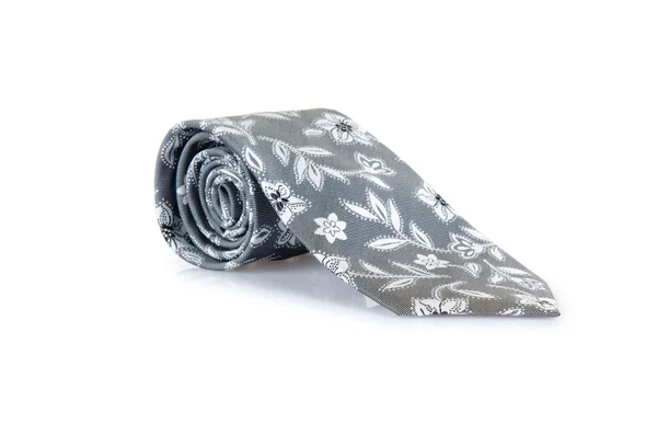 Elegante Krawatte aus Seide auf weißem Grund — Stockfoto