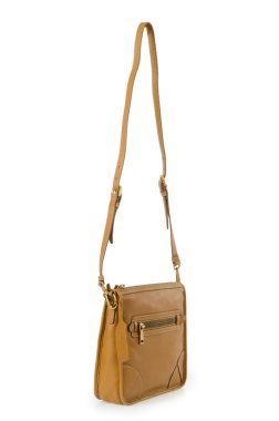 üzerinde beyaz izole hoş şık bayan çanta