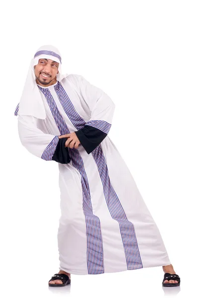 Arabský muž izolovaný na bílém — Stock fotografie