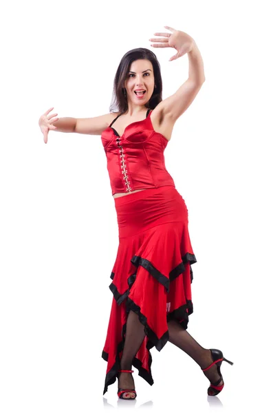 Female dancer dancing spanish dances — Stock Photo, Image