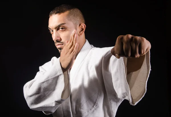 Karate luchador de artes marciales — Foto de Stock