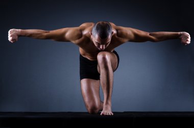 kaslı adam koyu Studio
