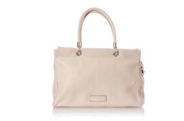 üzerinde beyaz izole hoş şık bayan çanta