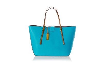 üzerinde beyaz izole hoş şık bayan çanta