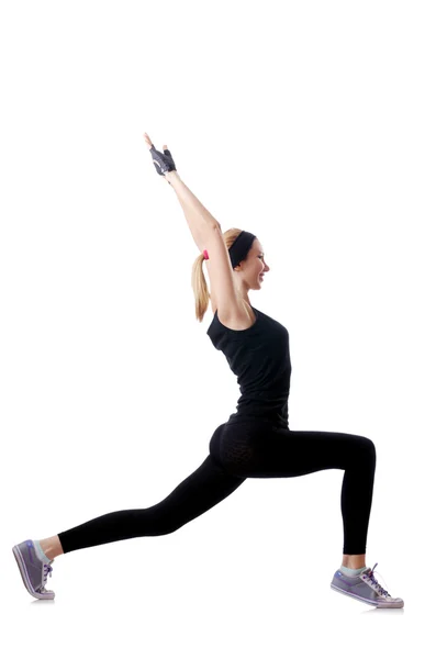 Young female doing exercises — Stock Photo, Image