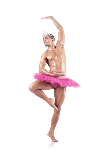 肌肉芭蕾舞执行者在有趣的概念 — 图库照片