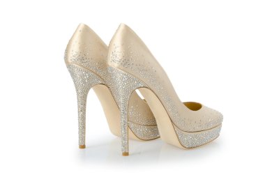 beyaz izole kadın ayakkabı